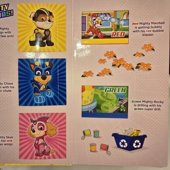 Nickelodeon PAW Patrol Mighty Pups Charged Up! Lift & Slide Board Book - Picture 5 of 8